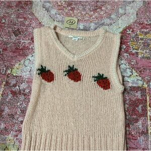 Kimchi Blue Strawberry Sweater Vest